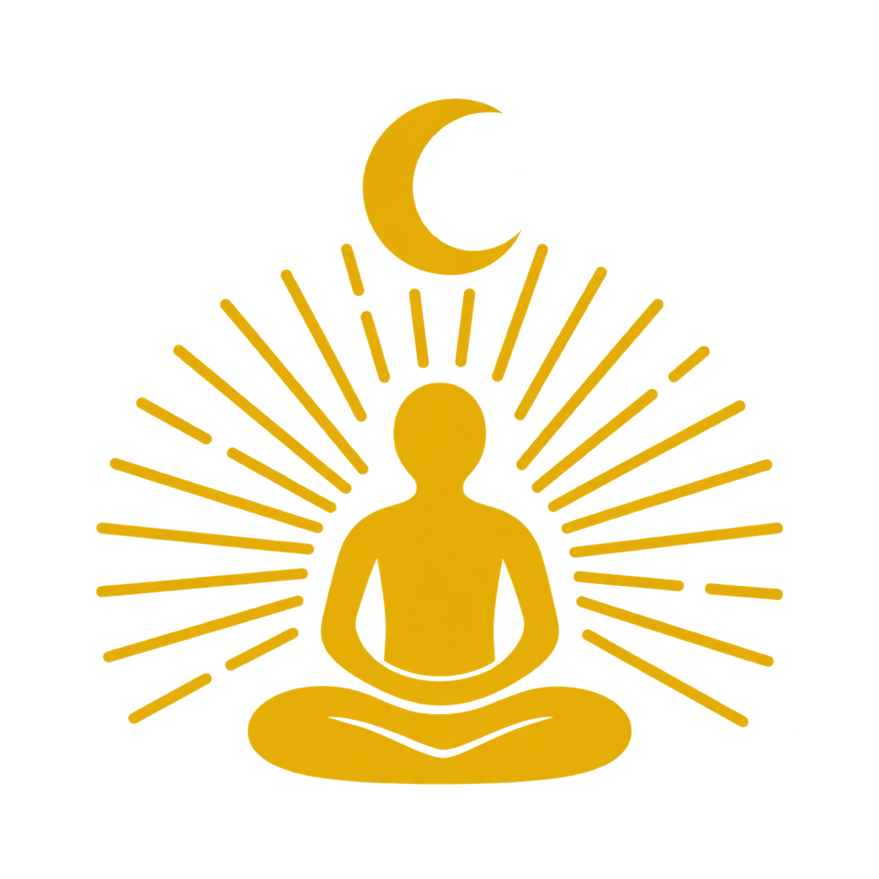 Inevitable Awakening Collective gold meditating emblem