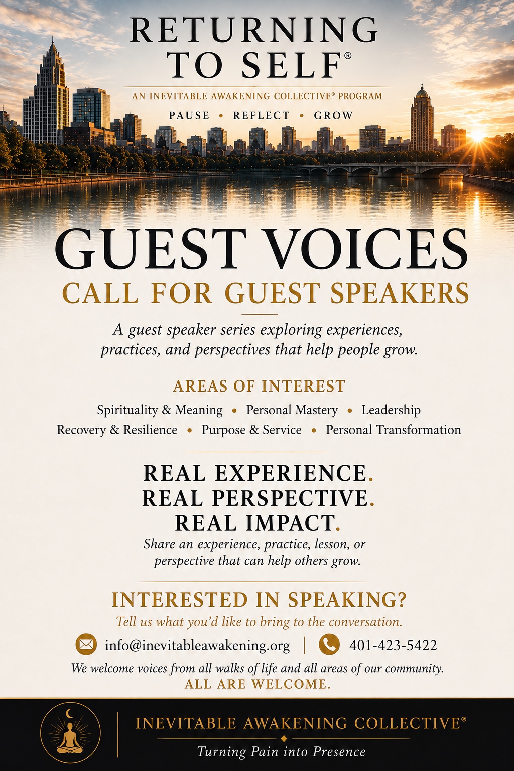 Voices of R2S call for guest speakers